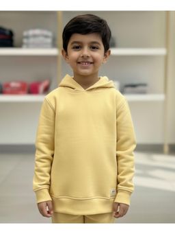 ANTHRILO - Just Style Essential Boys Fleece Hoodie - Yellow