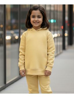 ANTHRILO - Just Style Essential Girls Fleece Hoodie - Yellow