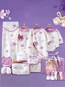Little Surprise Box - 23pcs Fairy Bow Baby Girl Gift Box with Storage Basket