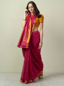 Fabindia - Cotton Mangalgiri Woven Sari
