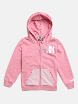 Puma - X Peanuts Unisex Kids Pink Hoodie