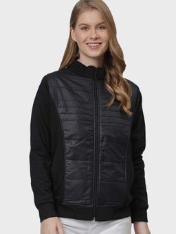 Campus Sutra - Black Solid Jacket