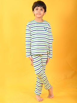 ANTHRILO - Royal Stripe Argentina Full Sleeve Pyjama-Multi-Color (Set of 2)