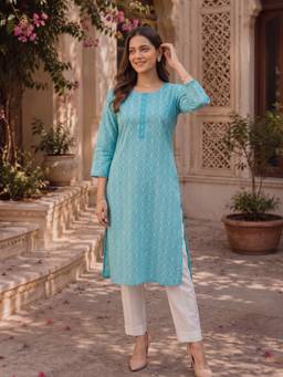 Rangita - Women Blue Kurta