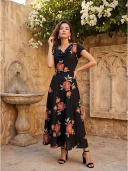 DECKEDUP - Black Women Mono Mood Dress