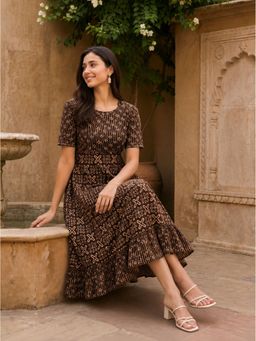 DECKEDUP - Brown Women Coco Canvas Dress