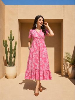 DECKEDUP - Pink Women Fiza Muse Dress