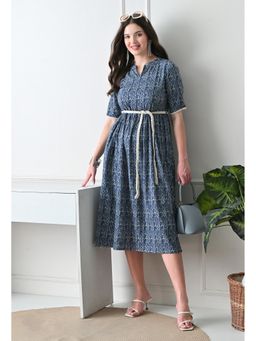 DECKEDUP - Indigo Women Blue City Dress