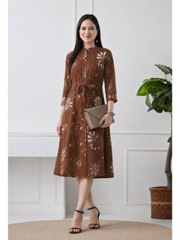 DECKEDUP - Brown Women Truffle Aline Dress
