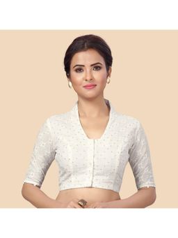 Studio Shringaar - Women's Readymade Pure Cotton Saree Blouse