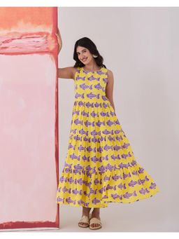 Phutari - O'Fish Cotton Tiered Dress