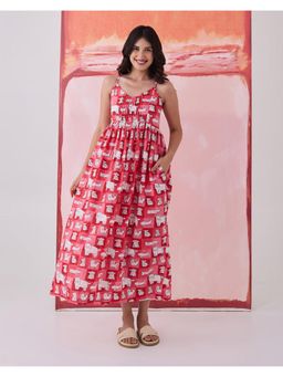 Phutari - Woof Cotton Strappy Dress