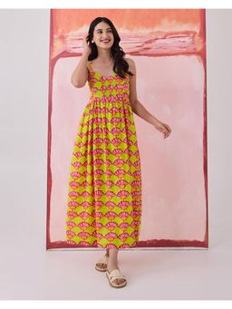 Phutari - Seashells Cotton Strappy Dress