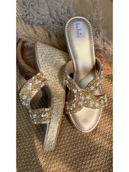 Fuchsia by Aashka Mehta - Deseart Glow Wedges Heels