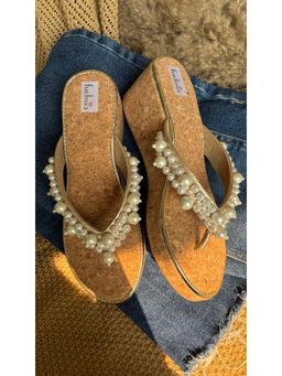 Fuchsia by Aashka Mehta - Pearl Lights Wedges Heels