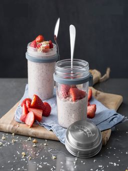 Kilner - Round Glass Breakfast Jar Set 350ml
