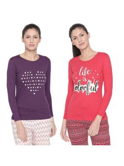 Bodycare - Bodyactive Pack Of 2 Women'S Tshirt - Multi-Color