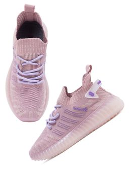 Iconics - Pink Purple Women Woven Design Sneakers