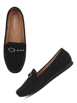 Iconics - Black Women Embellished Sequined Ballerinas