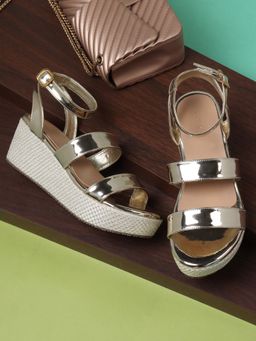 Iconics - Gold Women Solid Heels