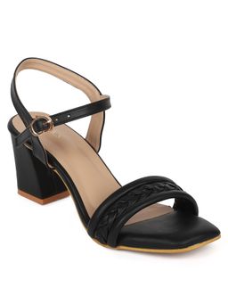 Iconics - Black Women Braided Heels