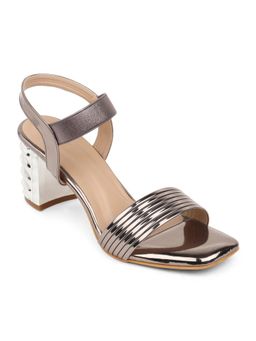 Iconics - Gunmetal Women Embellished Sequined Heels