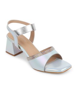 Iconics - Sky Blue Women Embellished Sequined Heels