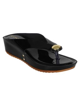 Iconics - Black Women Solid Sandals