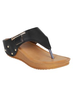 Iconics - Black Women Solid Sandals