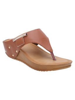 Iconics - Brown Women Solid Sandals