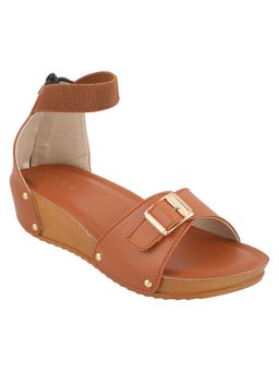 Iconics - Brown Women Solid Sandals