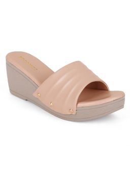 Iconics - Beige Women Solid Heels
