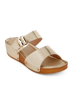Iconics - Gold Women Solid Sandals