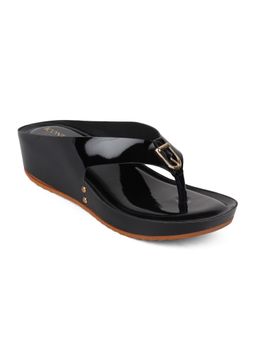 Iconics - Black Women Solid Sandals