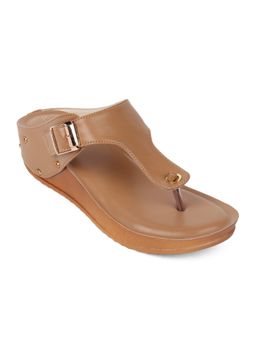 Iconics - Camel Women Solid Sandals