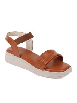 Iconics - Tan Women Solid Sandals