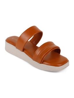 Iconics - Tan Women Solid Sandals