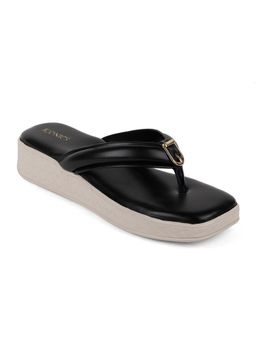 Iconics - Black Women Solid Sandals
