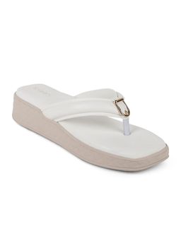 Iconics - White Women Solid Sandals