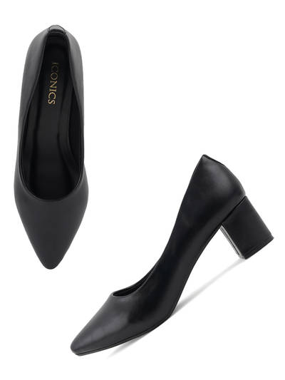 Black Women Solid Ballerinas