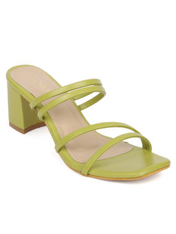 Iconics - Green Women Solid Sandals