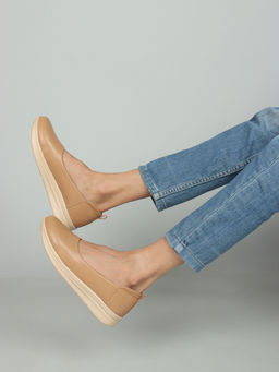 Iconics - Camel Women Solid Ballerinas