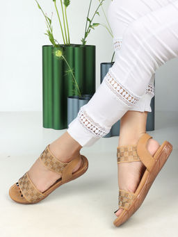 Iconics - Women Tan Backstrap Sandal