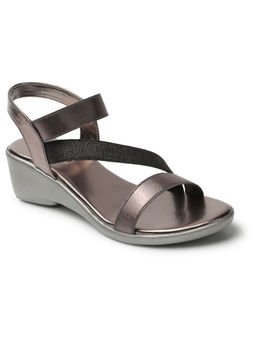 Iconics - Grey Women Embellished Sequined Sandals