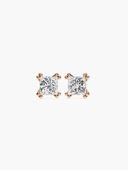 Valanova - Rose Gold Plated 0.84 Grams Silver 1 Carats Diamond Earrings