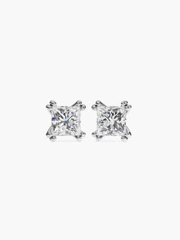 Valanova - White Gold Plated 0.91 Grams Silver 1.5 Carats Diamond Earrings
