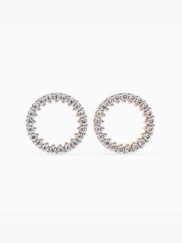 Valanova - Rose Gold Plated Silver 0.4 Carats 6 Stones & More Diamond Earrings