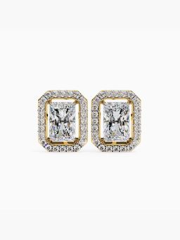 Valanova - Gold Plated Silver 1.77 Carats Diamond Earrings