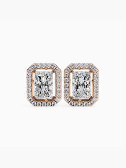 Valanova - Rose Gold Plated 1.77 Carats Diamond Earrings