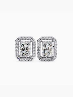 Valanova - White Gold Plated 1.77 Carats Diamond Earrings